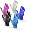 Handschoenen Nitril screen touch WIT, poeder en latexvrij 100 stuks