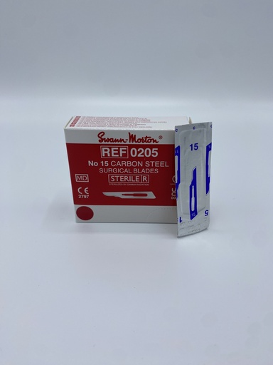[10-153-15 DL Medical] Scalpelmesjes steriel nr 15 (per 10 stuks)