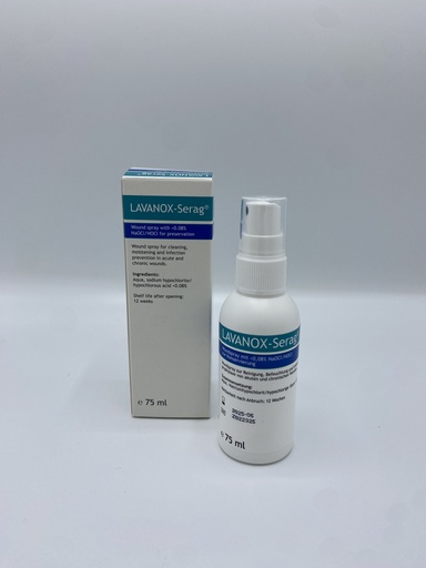[017043 Serag Wiessner] Lavanox® Wound spray 0.08% (naoCl/HoCl) 75ml