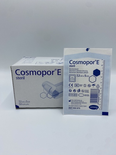 Cosmopore E Steril 7,2 x5cm 50 Stuks
